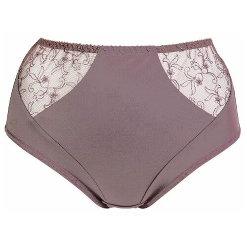 фото Milavitsa трусы слипы высокой посадки classic elegant, размер 102, кофейный десерт