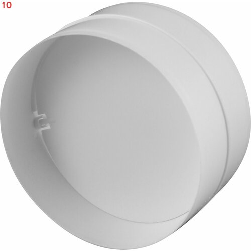 Соединитель для круглых воздуховодов с обратным клапаном D125 мм пластик (10 шт.)