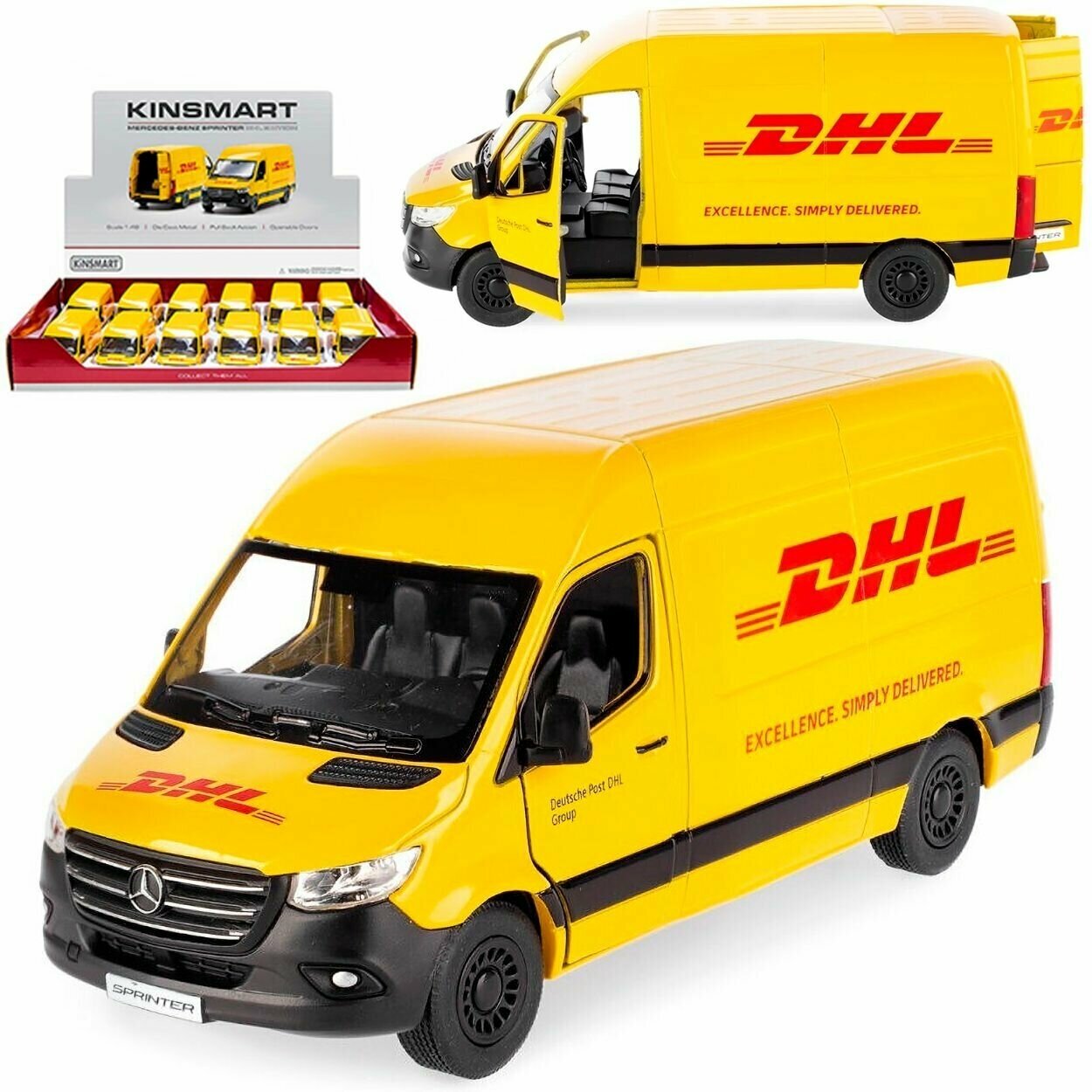 Модель Mercedes-Benz Sprinter DHL (Мерседес Спринтер) 1:48, цена за 1 шт