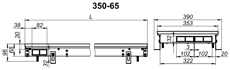 Водяной конвектор Techno Usual KVZ 350-65-900 черный/алюминий 900 мм 350 мм 489 Вт - фотография № 8