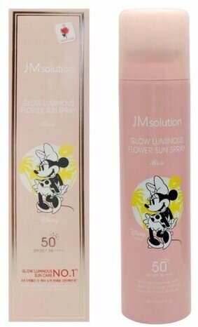 JMsolution Спрей солнцезащитный - Disney collection Mini luminous rose SPF50+ PA++++, 180мл