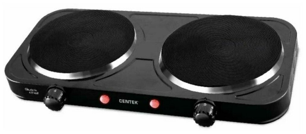 Плитка электрическая Centek CT-1507 (Black) - фотография № 1