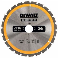 Пильный диск DeWALT Construction DT1952-QZ 216х30 мм