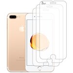 Комплект - 3 шт. Защитное стекло DEFENSA 2,5D для Apple IPhone 7 Plus (Айфон 7 Плюс) 5,5