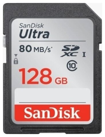 Память Secure Digital Card 128Gb SanDisk SDSDUNC-128G-GN6IN .