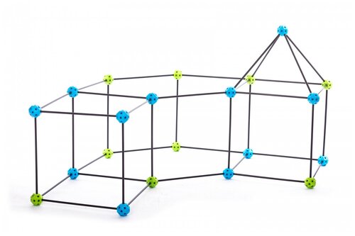 Домик BRADEX Конструктор Палатка 77 деталей DE0326 , черный/голубой/зеленый