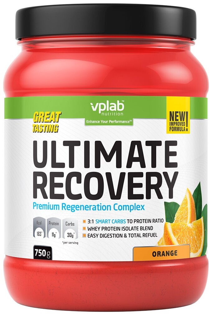 Vplab Ultimate Recovery Посттренировочный комплекс(апельсин 750 г)