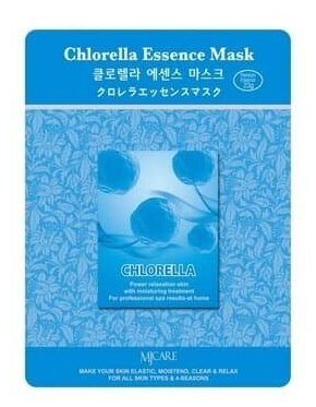 Тканевая маска для лица хлорелла Mijin Chlorella Essence Mask, 23 гр.