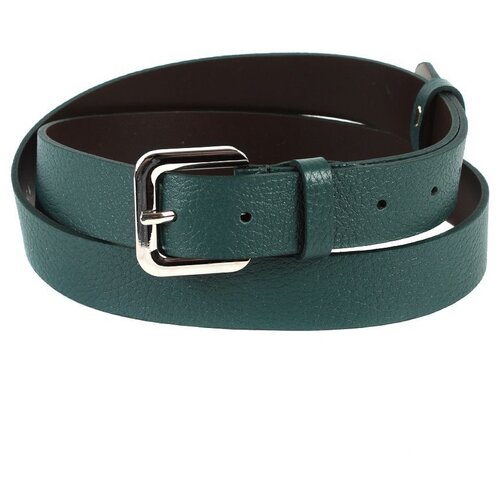 фото Ремень женский натуральная кожа mayger а-рн-4504/темно-зеленый/120, модель ремень женский, с классической пряжкой