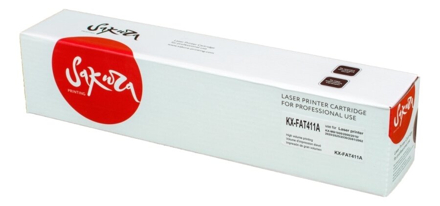 3 шт. Картридж лазерный Sakura KX-FAT410A7 черный black 2500 стр. для Panasonic (SAKXFAT410A7)
