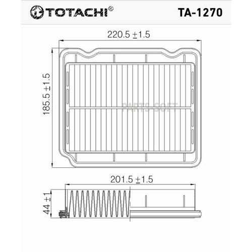 TOTACHI TA1270 фильтр воздушный