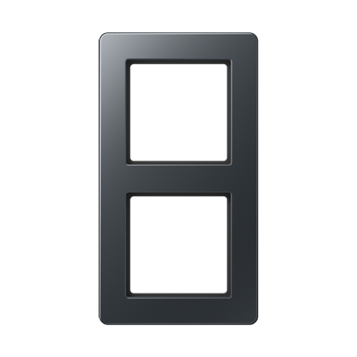 JUNG A Flow Матовый антрацит Рамка 2-ая для вертикальной и горизонтальной установки, AF582BFANM