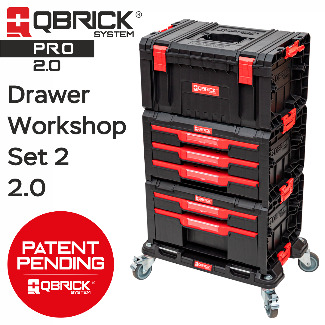 Система хранения инструментов с набором органайзеров QBRICK SYSTEM PRO Drawer Workshop Set 2