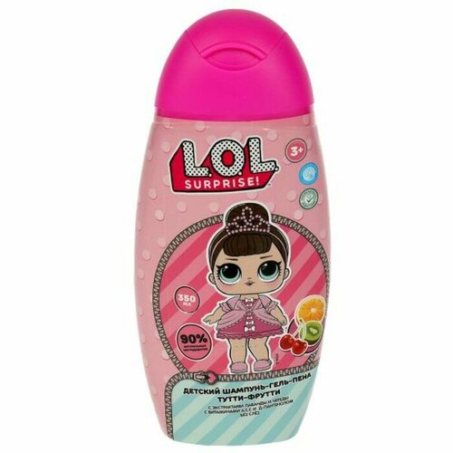 Шампунь-гель-пена детский для ванн Заботливая мама тутти-фрутти 350 мл 475₽