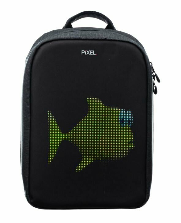 Рюкзак PIXEL MAX Grafit серый (LED-экран 25*25 px, 16,5 млн цветов, 20 л, полиэстер)