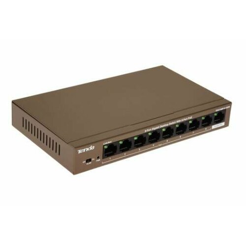 Tenda TEG1109P-8-102W 9-портовый гигабитный настольный коммутатор с 8-портовым PoE