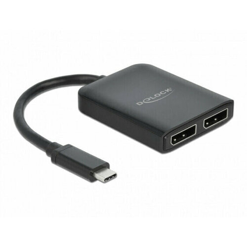 Delock 87754 - DisplayPort - 2x DisplayPort - 3840 x 2160 pixels - Black - Plastic - 4K Ultra HD 1371400₽