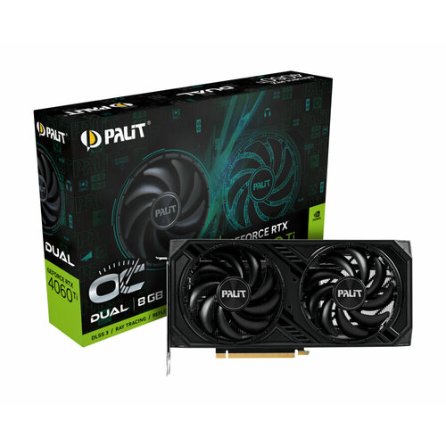 Видеокарта Palit RTX4060Ti DUAL OC 8GB (NE6406TT19P1-1060D)