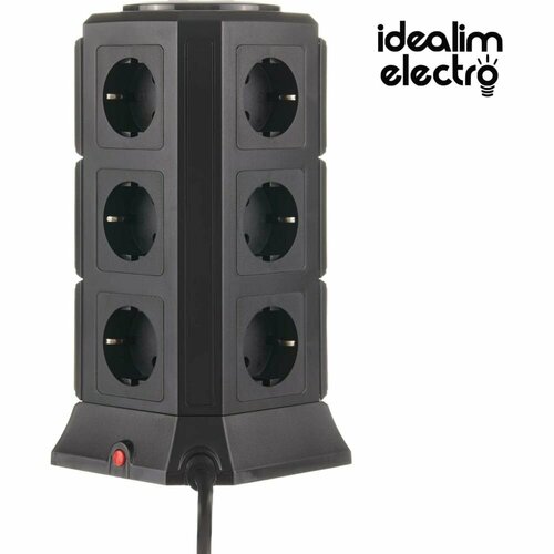 Башня idealim Tower-12r-5usb-2M-black 8153₽