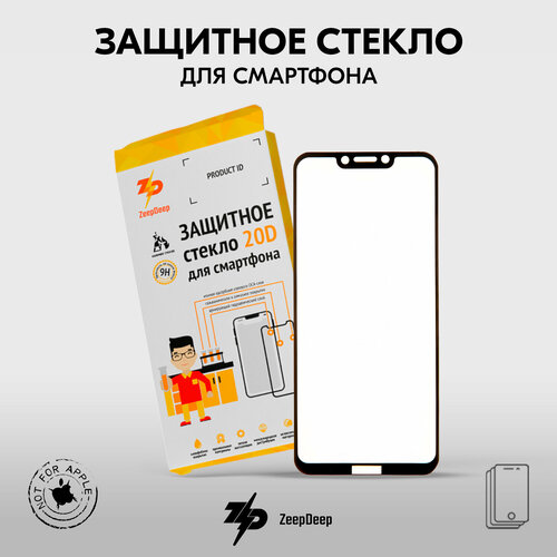 Защитное стекло (поклейка на экран) 20D для Huawei Honor Play, черное Full Glue 20D, Honor Play защитное стекло поклейка на экран 20d для huawei черное full glue zeepdeep 20d honor 8a