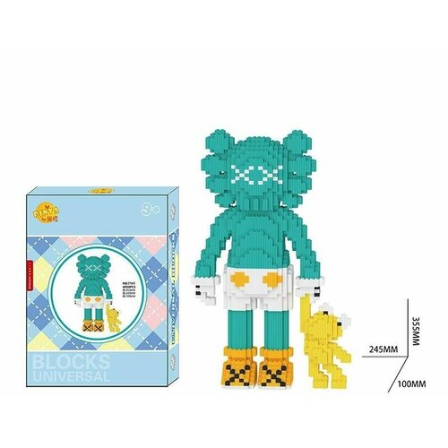 Конструктор для мальчиков и девочек 3D из миниблоков KAWS 4950 дет