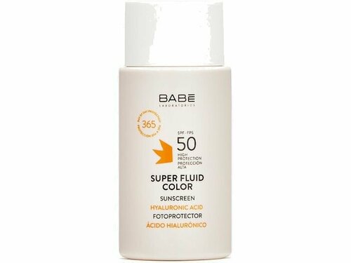 Суперфлюид для лица с тонирующим эффектом SPF 50 Laboratorios Babe SUPER FLUID SUNSCREEN