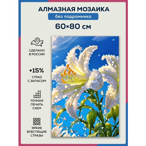 Алмазная мозаика 60x80 Лилия без подрамника