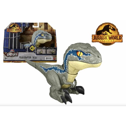 Фигурка динозавра Jurassic World Велоцираптор бета (издает звук, двигается) VELOCIRAPTOR BETA Rowdy Roars GWY55 Mattel