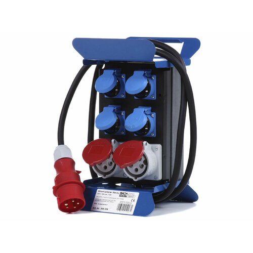 CEE-Розетка комбинированная портативная IP44 349008 Bachmann 4016514010271 51780₽