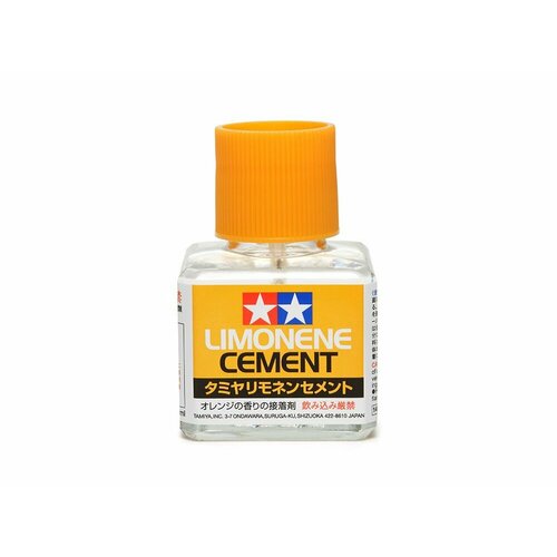 Клей для пластика с кисточкой, с запахом лимона, 40 мл (Limonene cement, 40 ml)