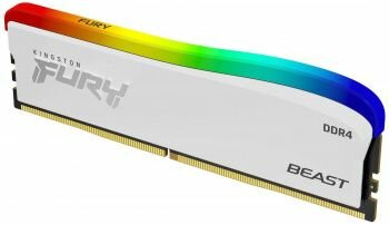 Оперативная память Kingston DDR4 8GB 3600MHz Fury Beast RGB RTL Gaming PC4-25600 CL17 DIMM 288-pin 1.35В single rank с радиатором Ret