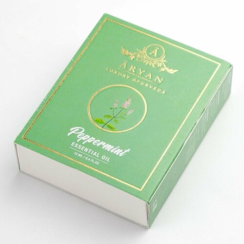 PEPPERMINT Essential Oil, ARYAN (мята перечная эфирное масло, арьян), 12 мл.