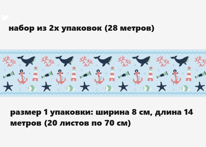 Бордюр детский бумажный для обоев Симфония Б-045 . 8см*14м