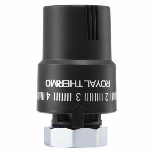 Термоголовка жидкостная Royal Thermo М30х1,5 (черный) термостат royal thermo royal thermo термоголовка жидкостная хром m30 x 1 5