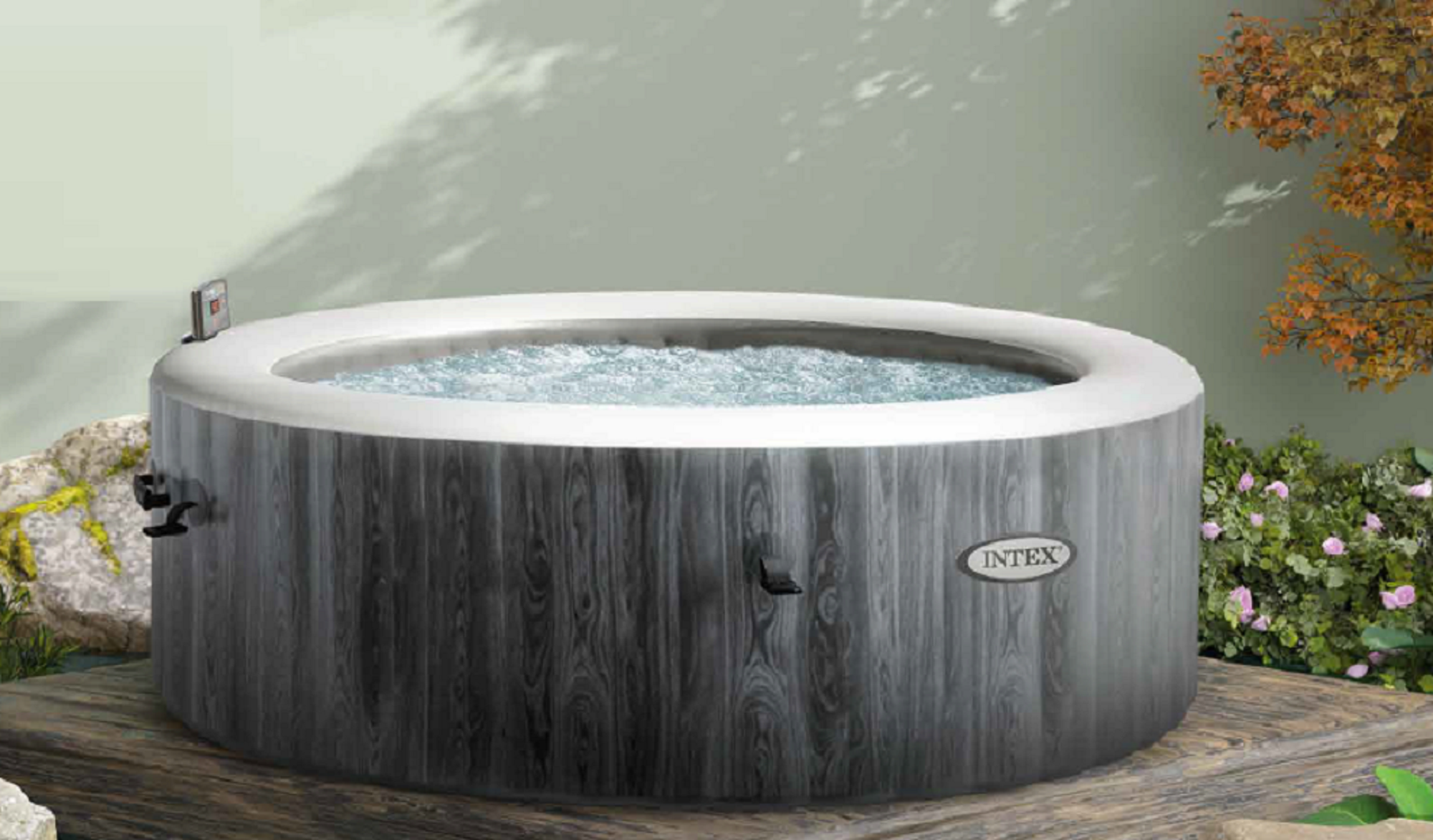 Бассейн 196 x 71 см, Intex PureSpa Greywood Deluxe 28440