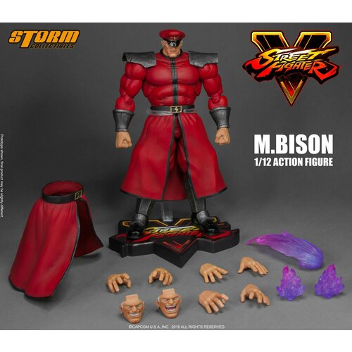 Фигурка М. Байсон - Стрит Файтер 5. M.Bison - Street Fighter 5. Storm Collectibles фигурка рю стрит файтер street fighter подвижная сменные кисти 15 см