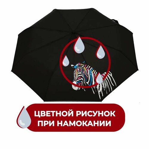 Зонт RAINDROPS, черный