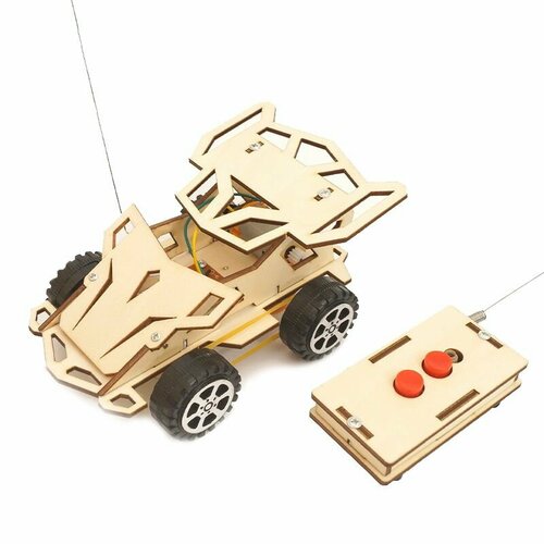 Конструктор деревянный - Автомобиль с пультом дистанционного управления 4WD - модель W011 Бренд DLED 1171₽