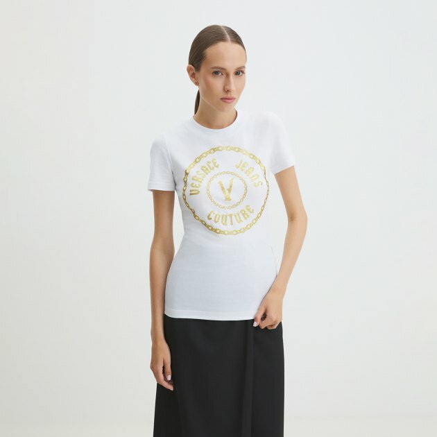 Футболка Versace Jeans Couture, размер L, белый