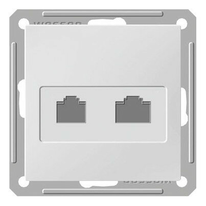 W59 RSI-251TK5E-1-86 Розетка комбинированная (RJ45+RJ11, под рамку, скрытая установка, белая) Schneider Electric - фото №3