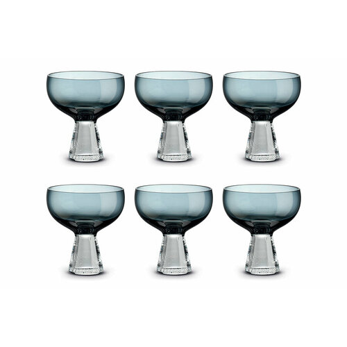 Креманка 12 см 350 мл 6 шт стекло синяя градиент Fun Classy 7641₽