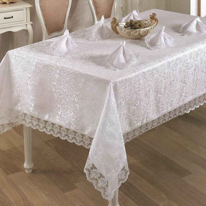 Скатерть 160х220см и салфетки 6шт LEDA