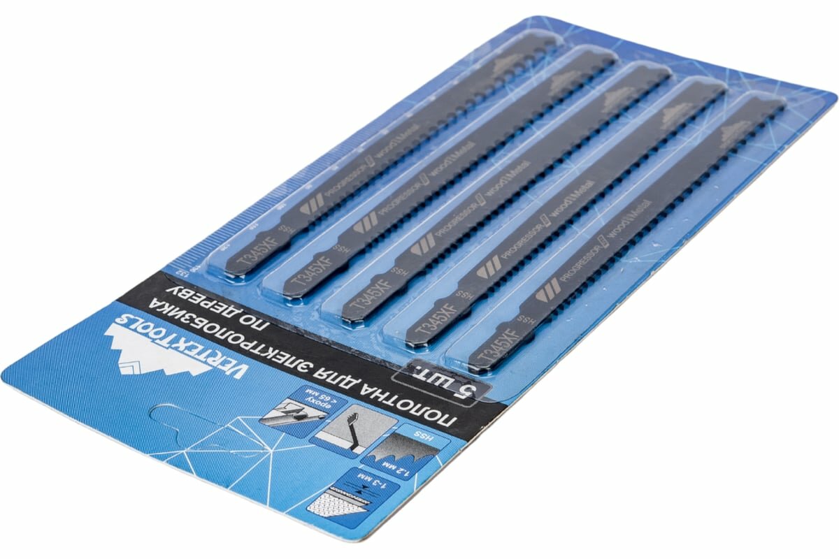 Изображение Полотно по дереву T345XF для электролобзика vertextools T345XF