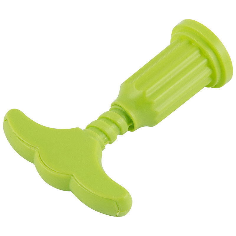 Штопор FRESCO с пластиковой ручкой/с насадкой на бутылку, салатовый — фото 1