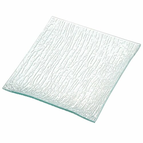 Блюдо стекло квадратное 25х25 см Лед полосы Y4-8743 592₽