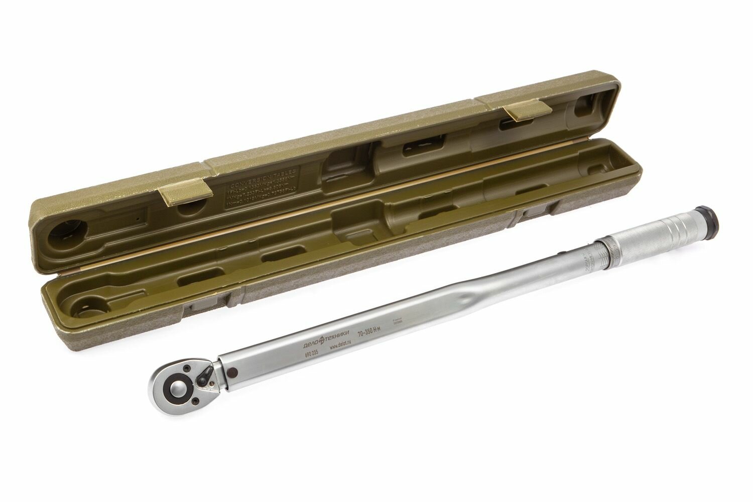 Ключ динамометрический 1/2" 70-350 Нм пласт. кейс 690235