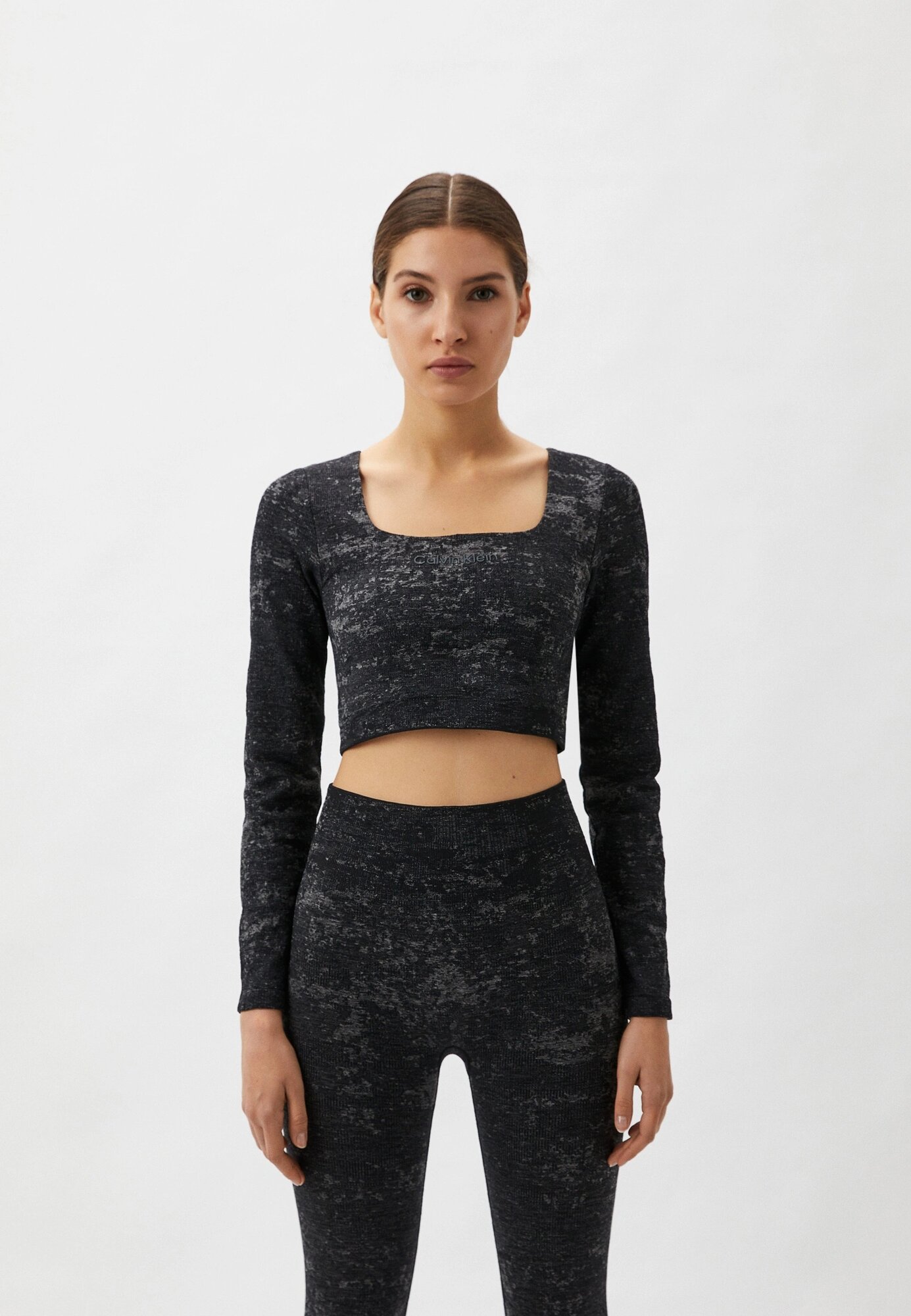 Лонгслив спортивный Calvin Klein Performance CK SPORT ICON WO - L/S T-SHIRT, размер 40-42, , черный