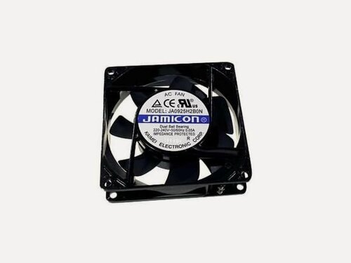 Изображение товара Вентилятор JAMICON JA0925H2B0N-T, 92 х 92 х 25 мм, 230 В, AC, 0.05 А, 10 Вт