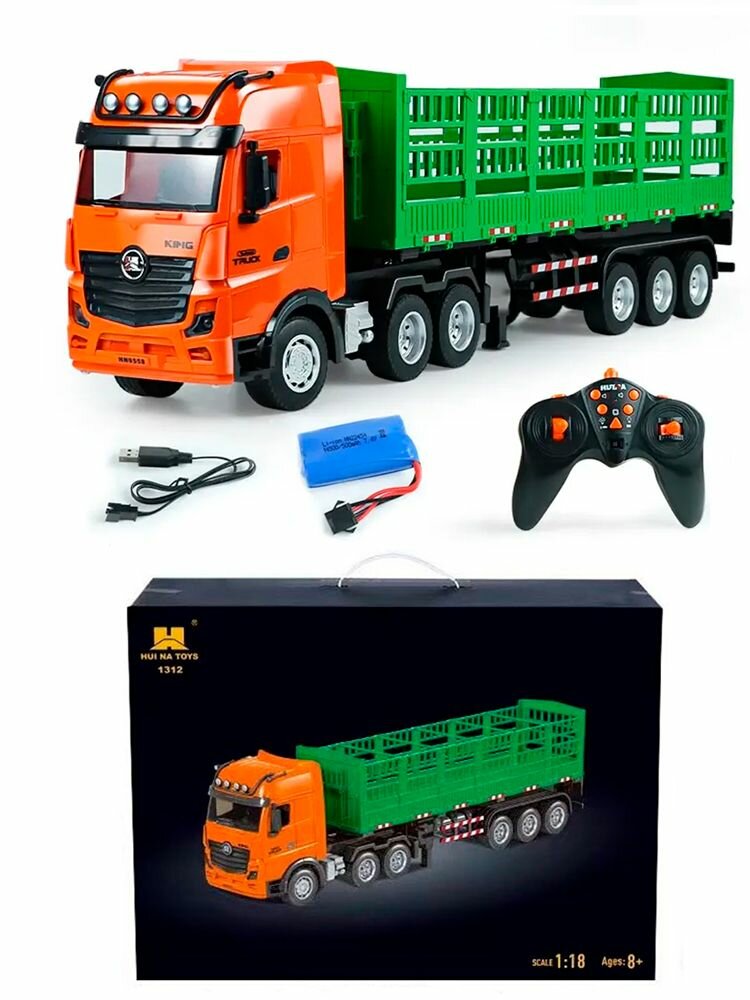 Радиоуправляемый грузовик лесовоз Huina 2WD масштаб 1:18 2.4G - HN1312