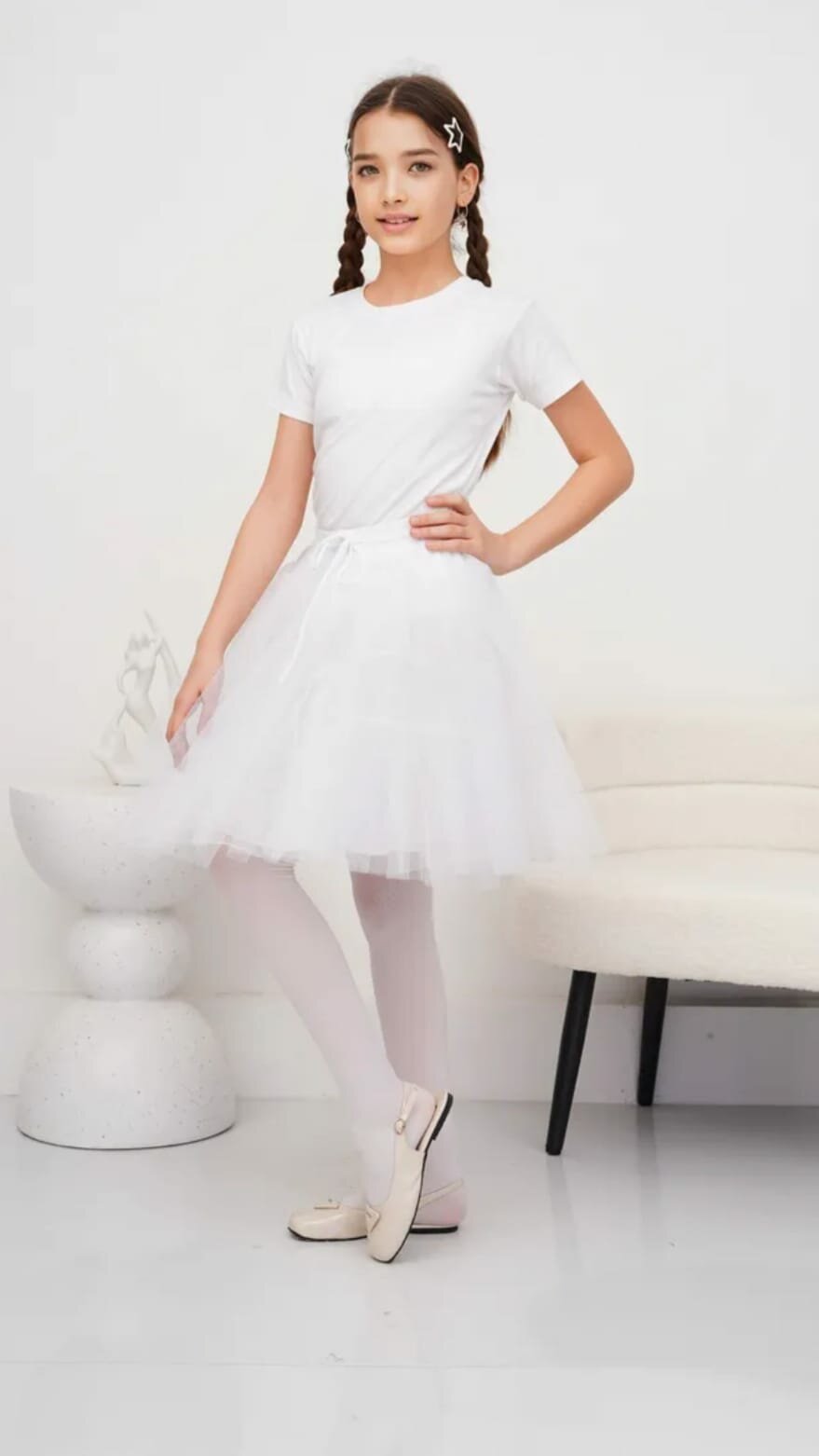 Подъюбник, размер 32-40, белый — фото 1